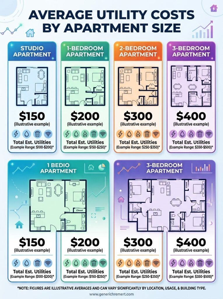 How Much Are Utilities in an Apartment? Average Monthly Costs by State (2026)
