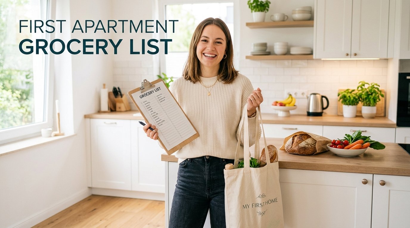 The Ultimate First Apartment Grocery List: Printable PDF & Budget Checklist