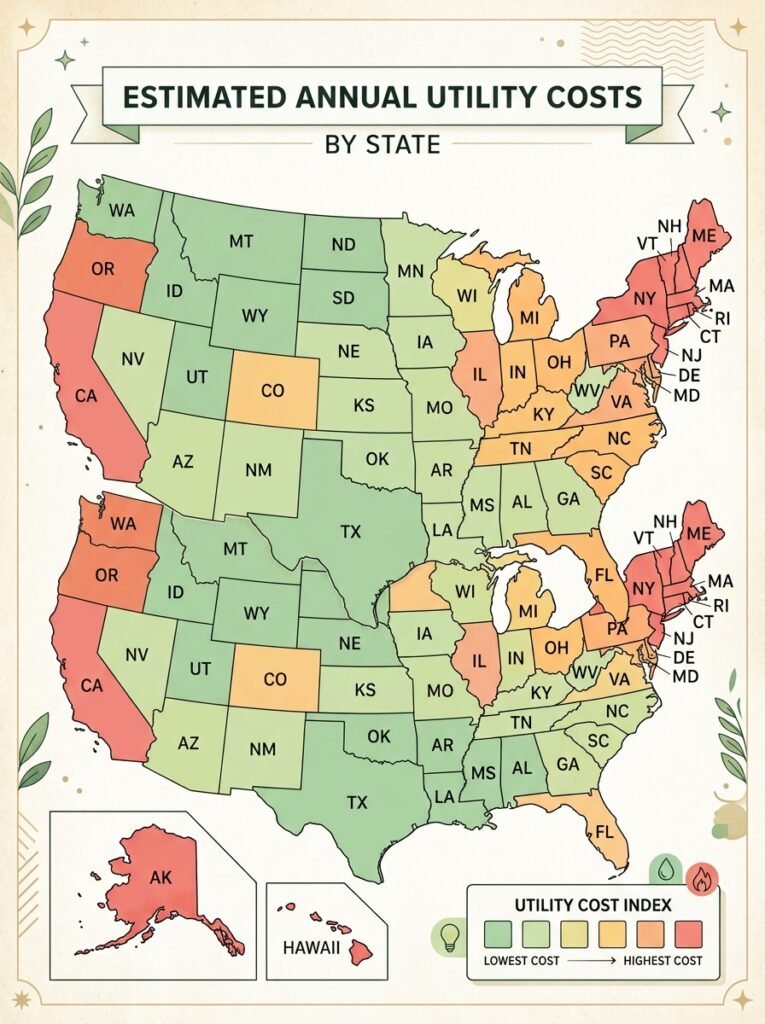 How Much Are Utilities in an Apartment? Average Monthly Costs by State (2026)