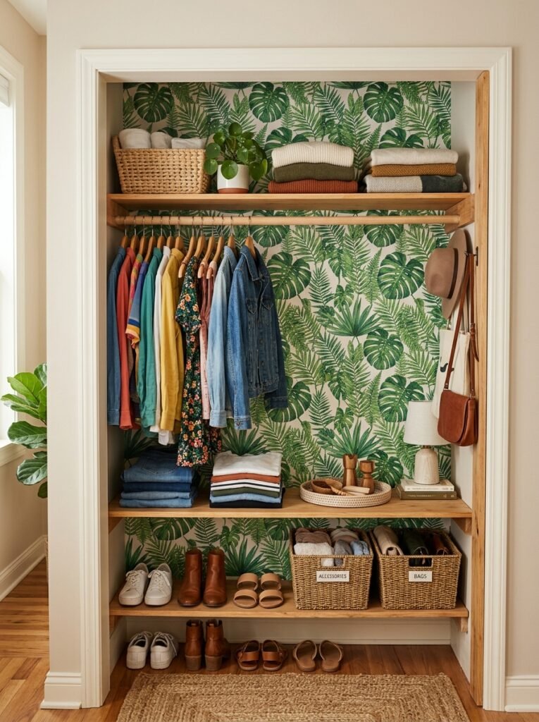 Closet with Wallpaper: 11 Stunning Ideas to Upgrade Your Space