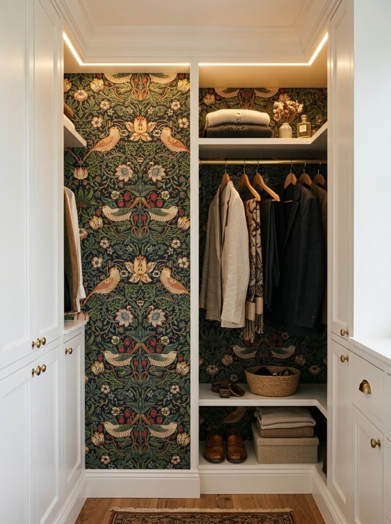 Closet with Wallpaper: 11 Stunning Ideas to Upgrade Your Space